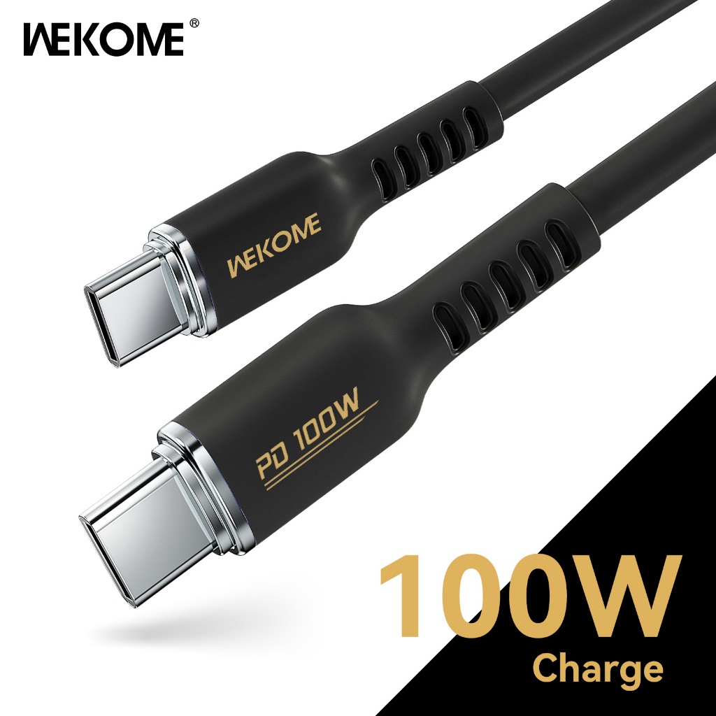 Cáp Sạc Type C to Type C 100W Wekome WDC11 1,2m cho Macbook, Laptop, điện thoại Samsung, Oppo, Xiaomi Bảo Hành 12 Thán