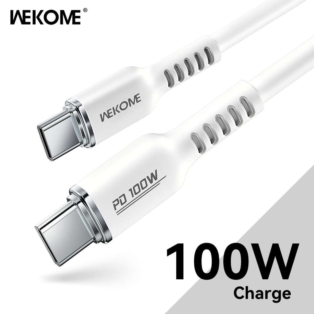 Cáp Sạc Type C to Type C 100W Wekome WDC11 1,2m cho Macbook, Laptop, điện thoại Samsung, Oppo, Xiaomi Bảo Hành 12 Thán