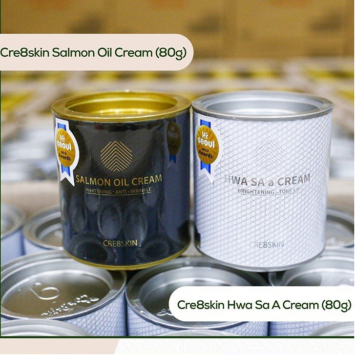 Kem Dưỡng Trắng Da Chiết Xuất Dầu Cá Hồi Cre8skin Hwa Sa A Cream  ​