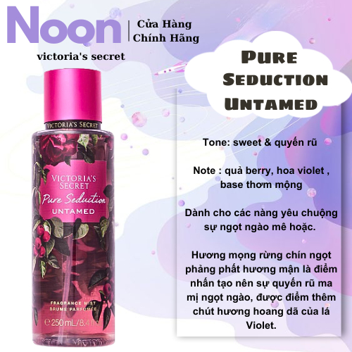 🍄  Xịt Thơm -  Toàn thân  victoria's  secret  Pure Seducation Untamed