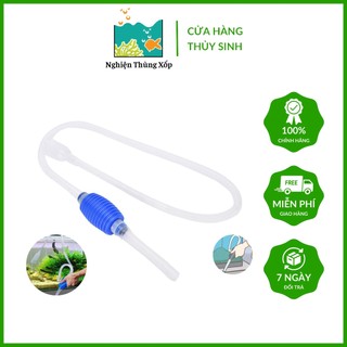 Bơm tay thay nước - hút đáy bể cá