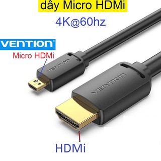 Dây cáp micro hdmi 4K@60Hz Vention AGiB - Micro hdmi to hdmi