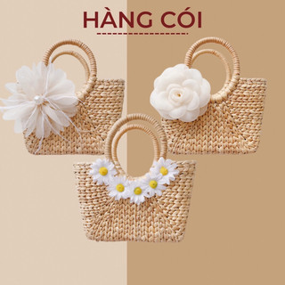 Túi cói túi lục bình quai mây size 20 cho bé chụp ảnh sinh nhật-Hàng Cói