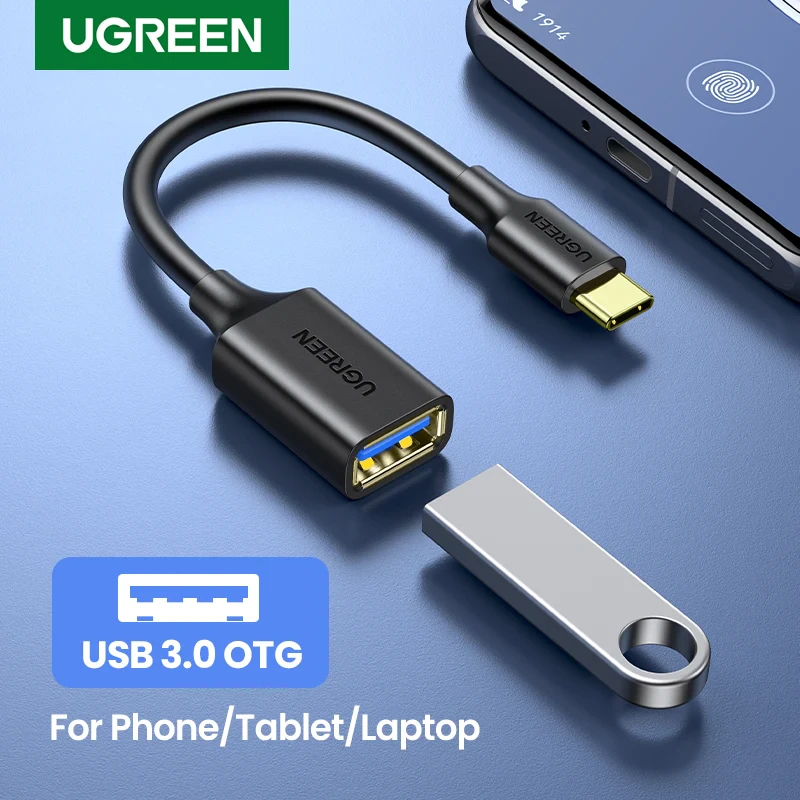 Đầu chuyển đổi OTG Ugreen 2.0 3.0 Type C sang USB A và USB sang Type C sạc, truyền dữ liệu tốc độ cao, Bh 12 tháng
