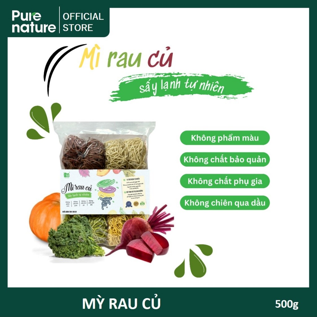 Pure Nature - Mỳ Rau Củ Sấy Lạnh Tự Nhiên