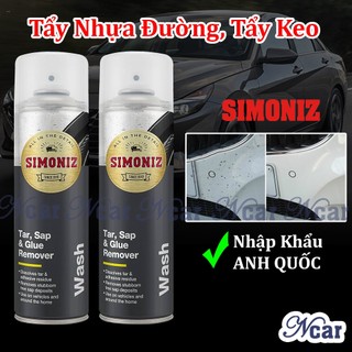 Chai xịt tẩy keo tẩy nhựa đường simoniz nhập khẩu anh quốc 300ml - tẩy keo decal, sơn dính, dầu hắc trên ô tô xe máy