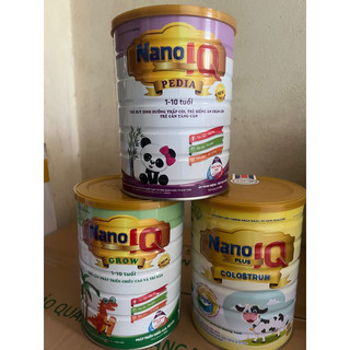 Sữa bột nano iq : pedia, grow, colostrum 800g