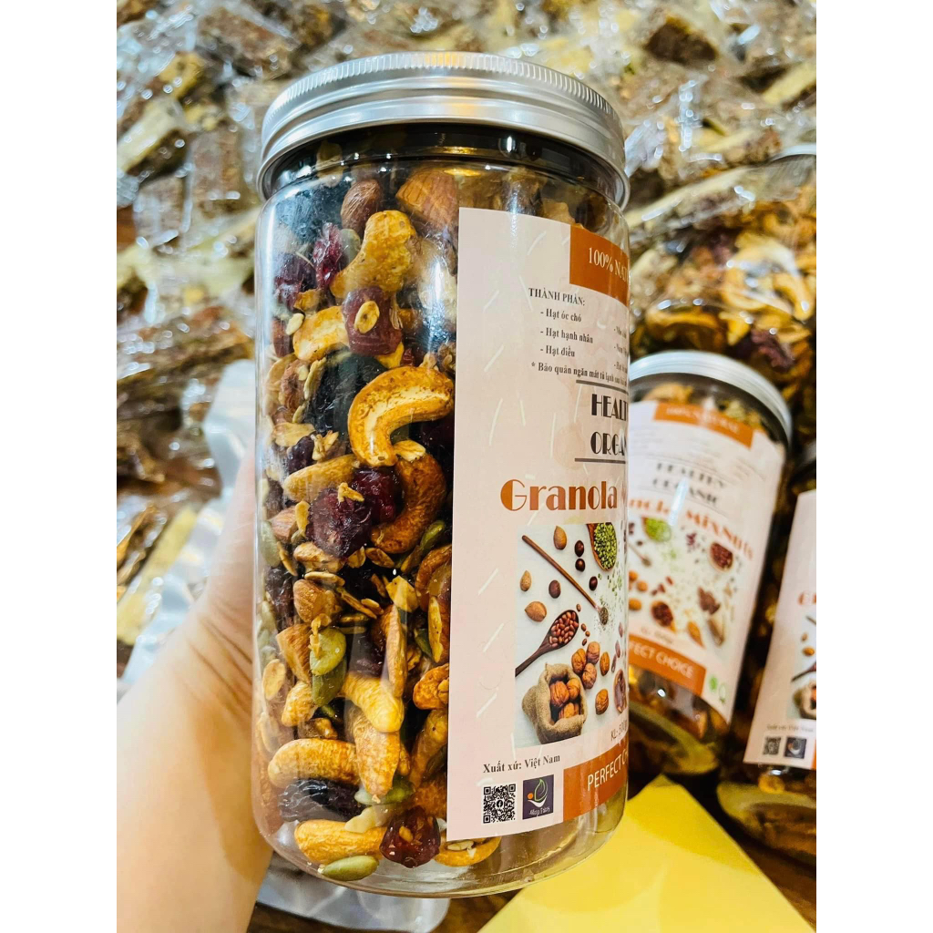 500gr Granola siêu hạt không đường