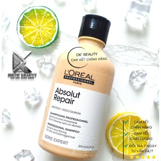 Dầu Gội Phục Hồi Tóc Hư Tổn Loreal Professionnel - Repair Gold 300ml