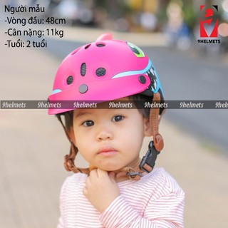 Mũ Bảo Hiểm Trẻ Em Cá Mập Hồng