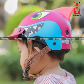 Mũ Bảo Hiểm Trẻ Em Cá Mập Cam