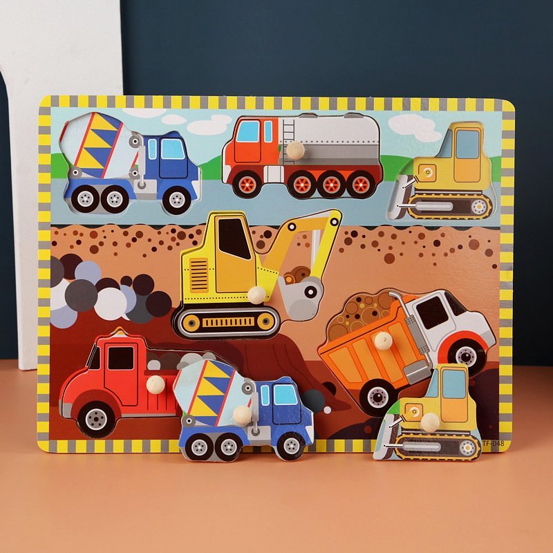 Đồ Chơi Gỗ Bảng Gỗ Có Núm Cầm Tay Cho Bé Bằng Gỗ Benrikids