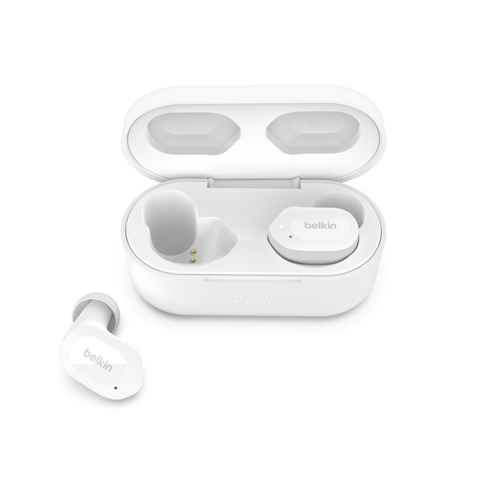 Tai nghe không dây Belkin Soundform Play, kết nối bluetooth, chống nước IPX5, pin 38 tiếng, hỗ trợ 2 mic, chính hãng