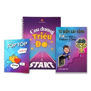 Combo sách từ điển con đường triệu đô: 01 từ điển xây kênh và 01 vở viết con đường triệu đô