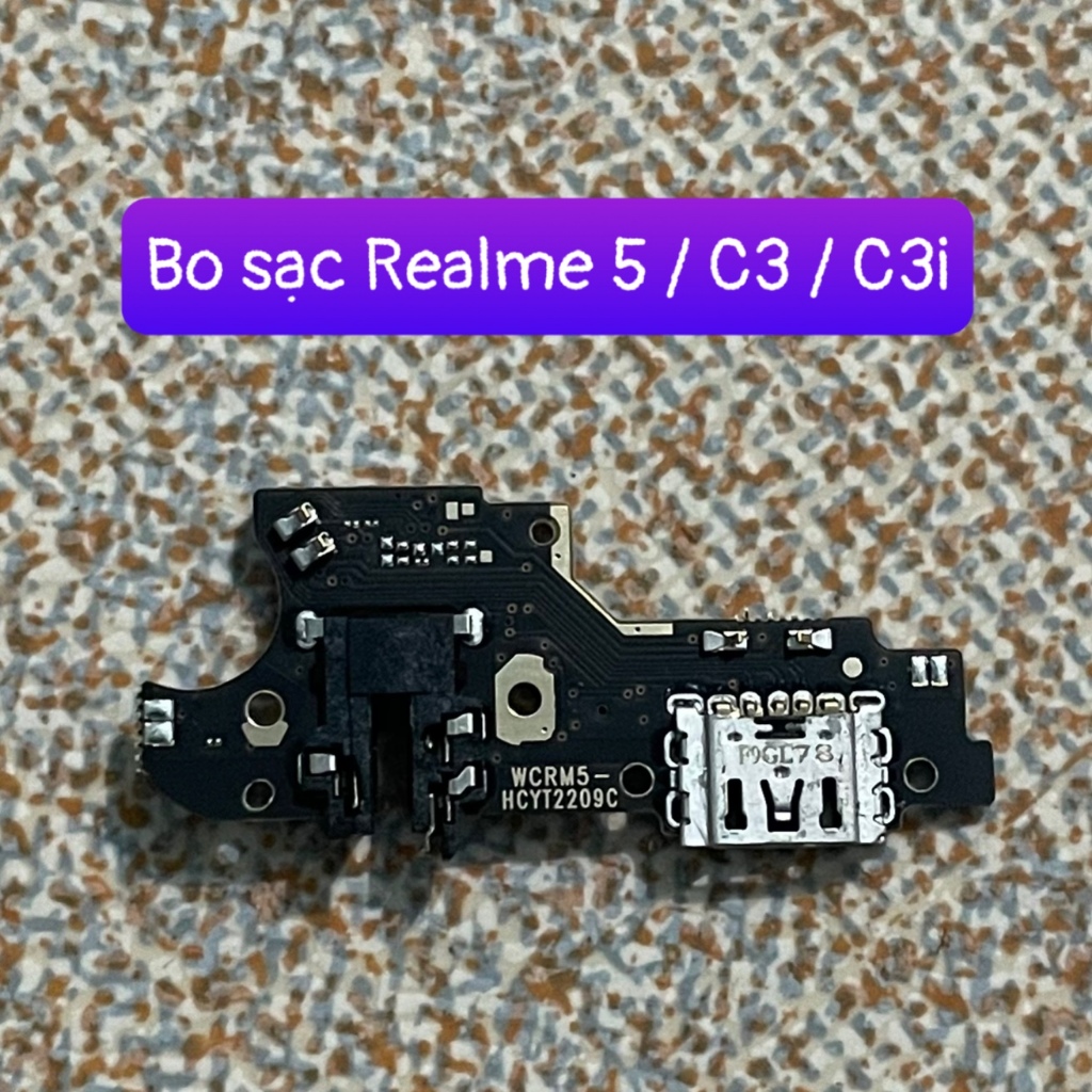 bo sạc Realme 5 / C3 / C3i lắp chung