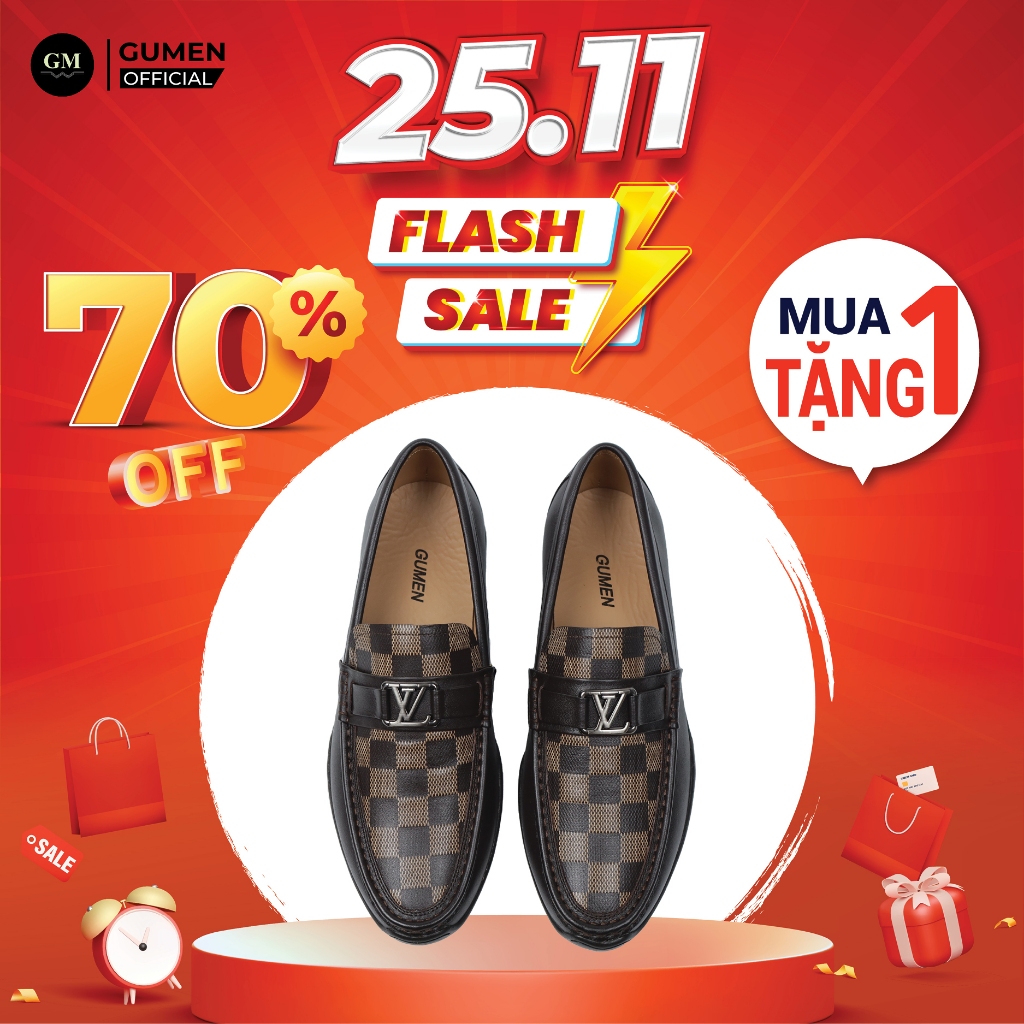 Giày Lười Công Sở Nam GUMEN 05 Loafer Da Bò NAPPA Cao Cấp Đế Khâu Cao Su Đúc Nguyên Khối Mềm Mại Thoáng Khí