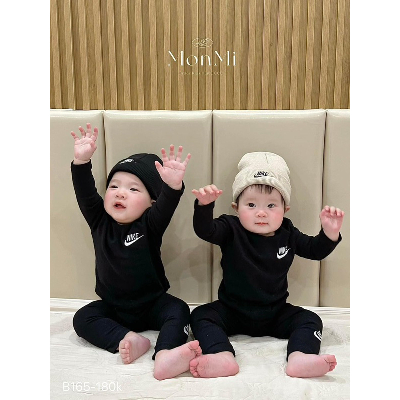 Mũ len nike dáng ngắn cho bé trai bé gái 3m-4Y