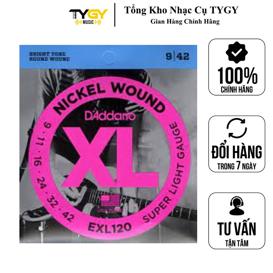 Dây Đàn Guitar Electric DAddario EXL120