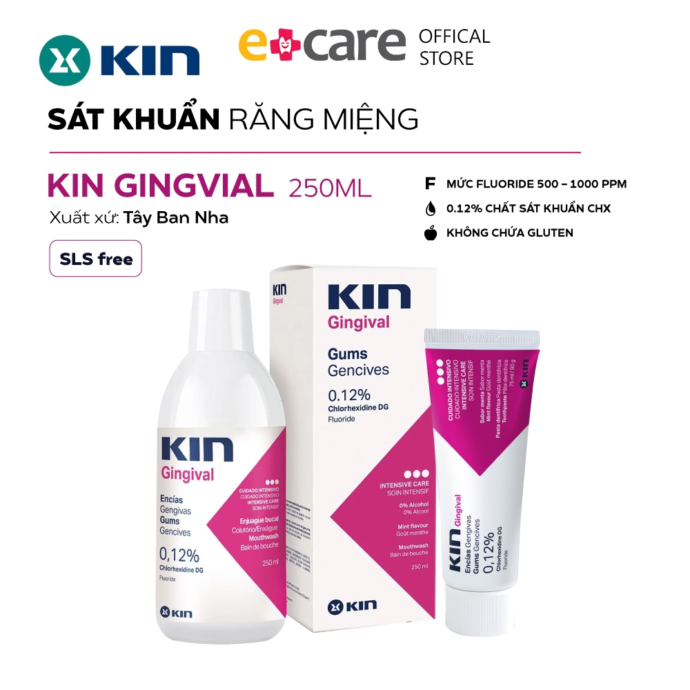 Nước súc miệng Kin Gingival ngăn ngừa viêm nướu 250ml