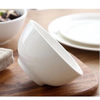 Bát con bằng sứ, bát ăn cơm, chén ăn cơm, bát cơm bằng sứ trắng trơn.