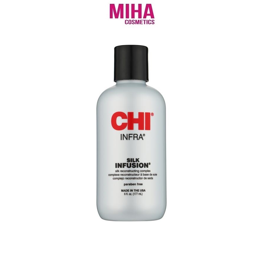 Tinh Dầu Dưỡng Tóc Bóng Mượt CHI Silk Infusion Silk Rescontructing Complex 177ml USA