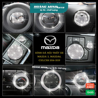 ĐÍnh đá nội thất trang trí xe Mazda 3, Cx 5, Mazda 6, Cx 8 chất liệu Swarovski cao cấp sang trọng