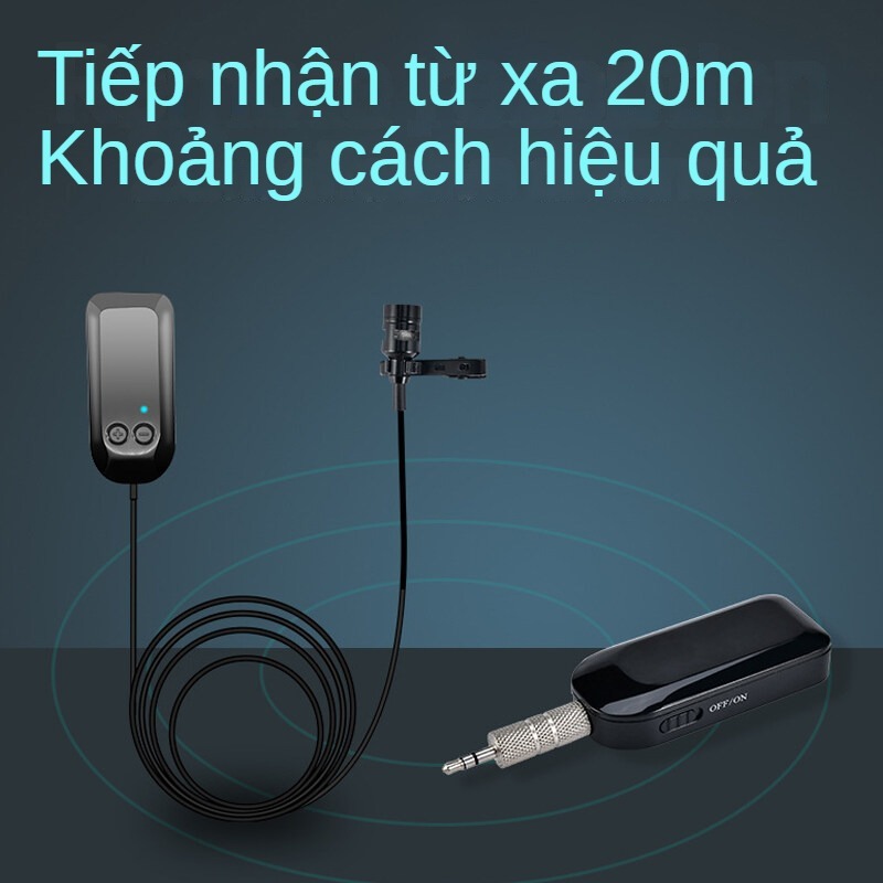 Micro không dây kiểu kẹp giảm tiếng ồn, phù hợp cho giáo viên hỗ trợ/giảng dạy, biểu diễn sân khấu, thu âm nhạc cụ