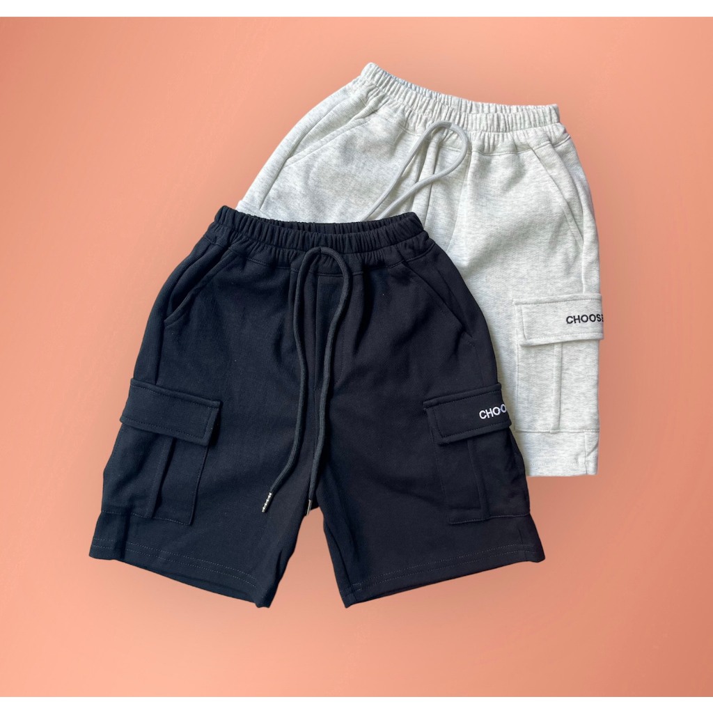 Quần short thun da cá bé trai size 11kg - 40kg