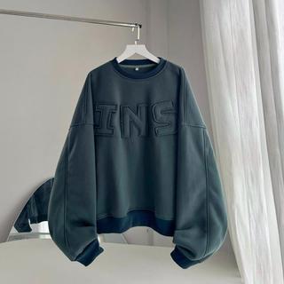 Áo Sweater Nam Nữ - Chất Nỉ Bông Dầy Dặn - Hình Thêu Đắp Form Rộng - rewshop
