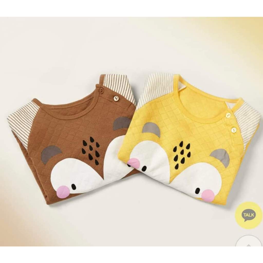 Unifriend - Bộ trần bông 3 lớp nhẹ mềm mùa thu đông cho bé trai, bé gái