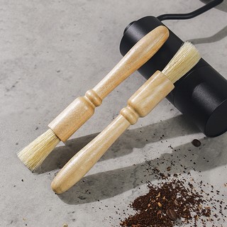 Cọ vệ sinh máy xay, máy pha cà phê tay cầm gỗ - Chổi vệ sinh máy Cọ vệ sinh máy xay cà phê