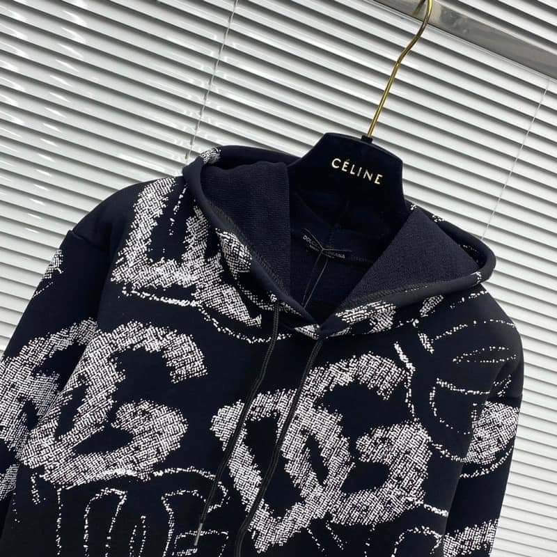 Áo khoác hoodie vải nỉ họa tiết toàn thân đẹp bigsize nam < 140kg