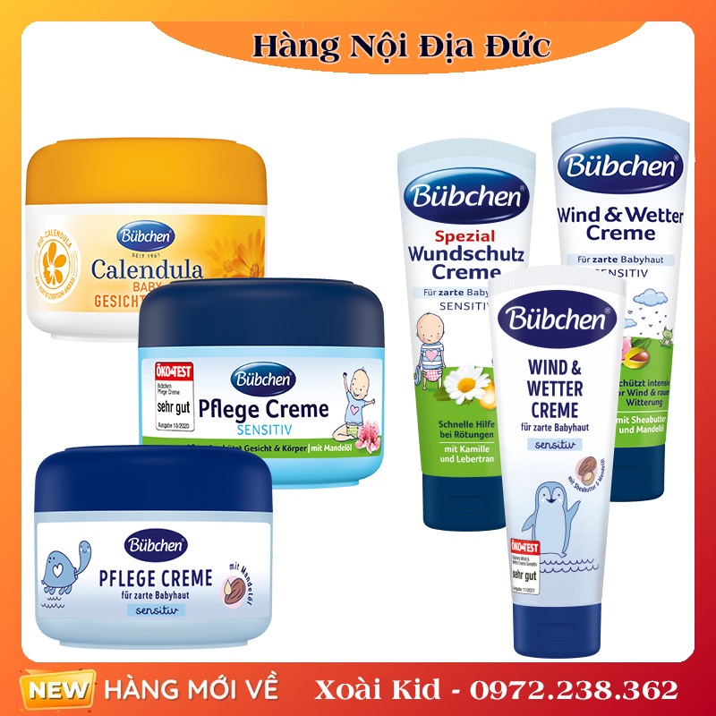 Kem dưỡng da Bubchen của Đức - Date mới nhất