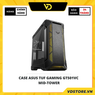 Case asus tuf gaming gt501vc mid-tower/ no fan new, full box chính hãng