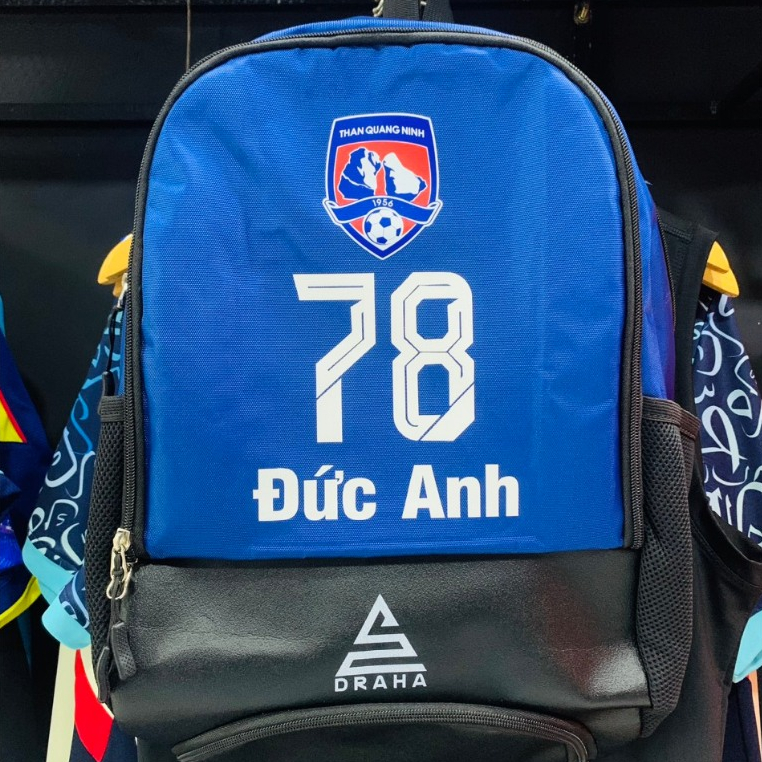 Balo Bóng Đá In Tên Số + Logo Theo Yêu Cầu, Balo Thể Thao Chính Hãng Draha