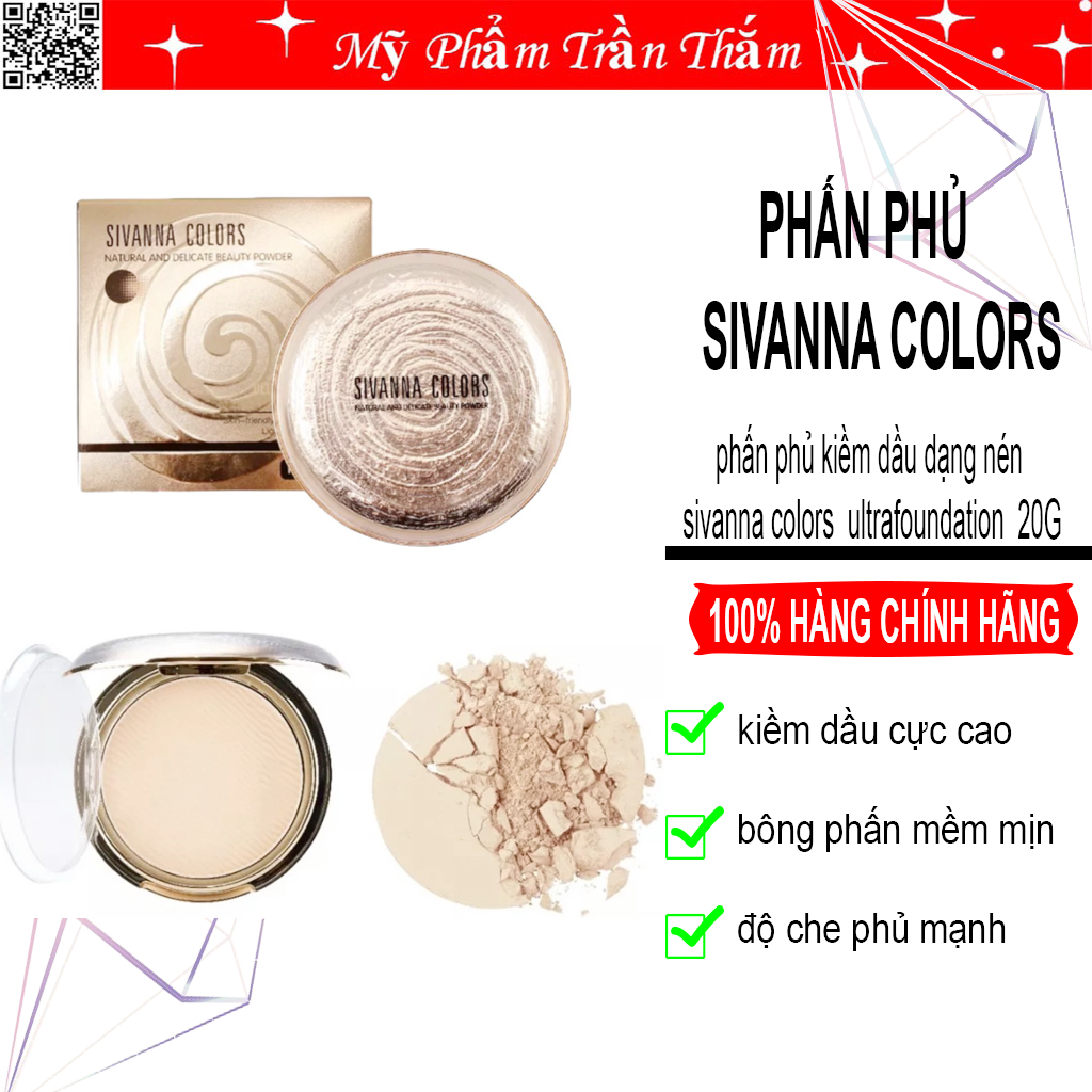 Phấn phủ kiềm dầu Sivanna thái lan chính hãng