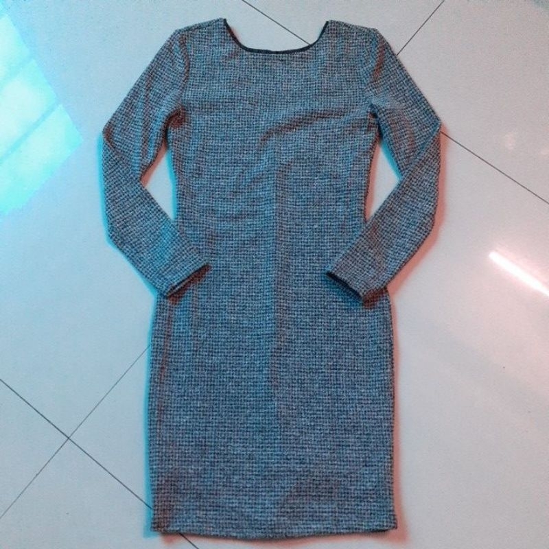 Đầm nỉ body dài tay nữ