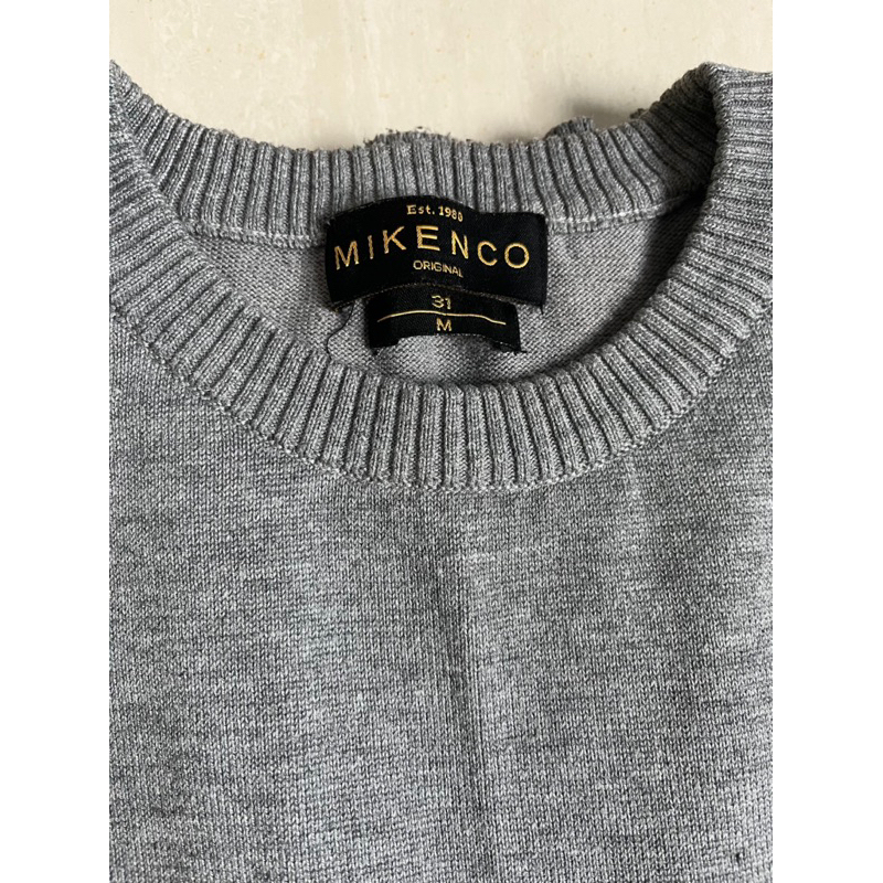Áo len nam cổ tròn Mikenco