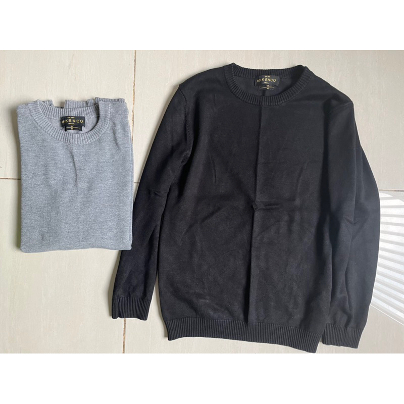 Áo len nam cổ tròn Mikenco