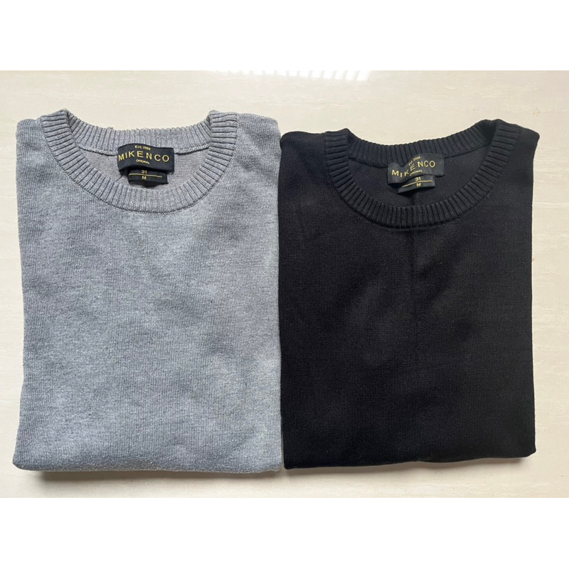 Áo len nam cổ tròn Mikenco