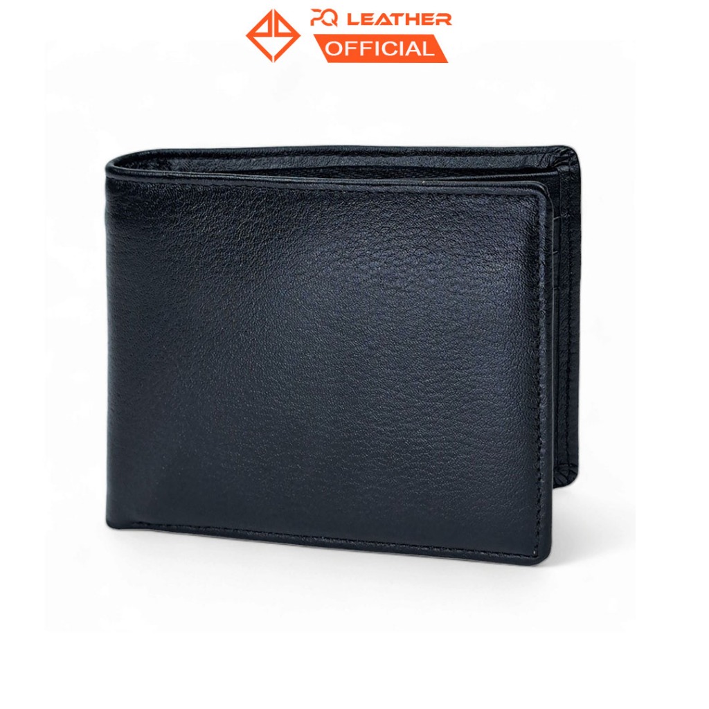 Ví da nam cao cấp thương hiệu PQ Leather PV14, da bò nappa full hộp làm quà tặng có bảo hành