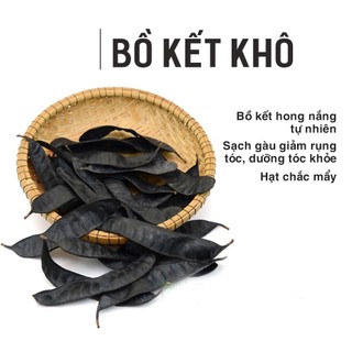 [Túi lớn loại 500gram] Trái bồ kết sấy khô - Tấn Phát - Đen tóc mượt da