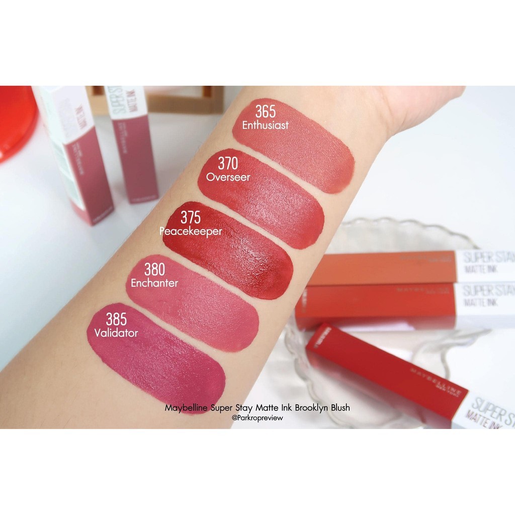 Son lì Maybelline Super Stay Matte Ink 5ml với tone màu cực dễ thương Thái Lan