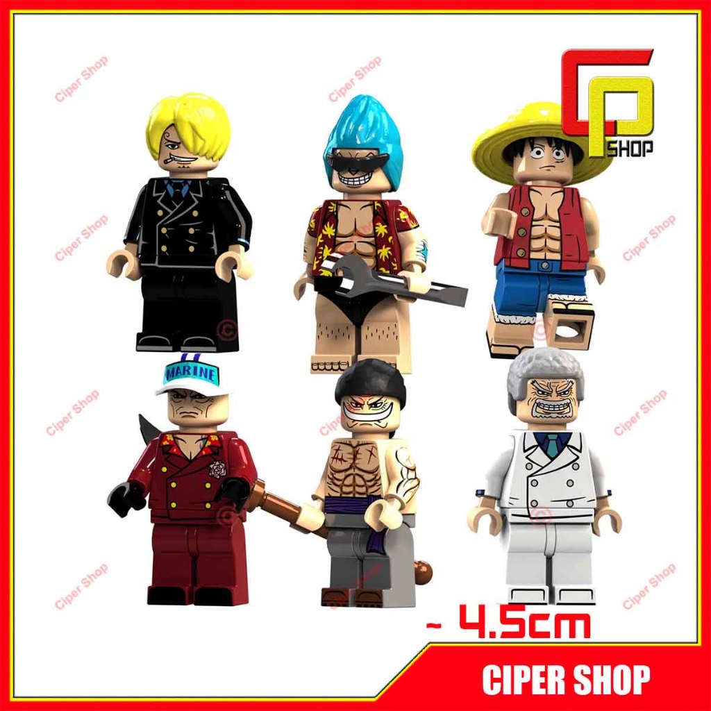 Bộ 6 nhân vật lắp ráp One Piece - XP056 - Set 6 Figure One Piece