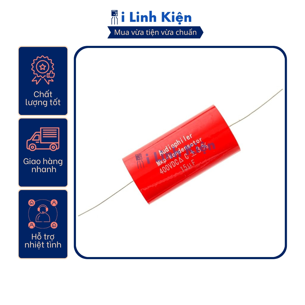 Tụ Audiophiler 2.2uF 400V 225J màu đỏ