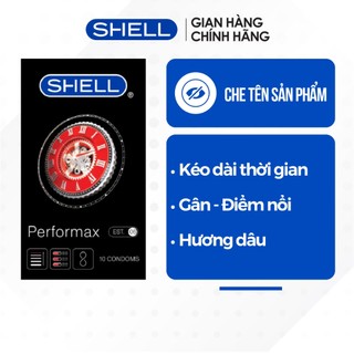 Bao cao su Shell Performax 6 in 1 kéo dài thời gian - Hộp 10 cái | SHELL CHÍNH HÃNG