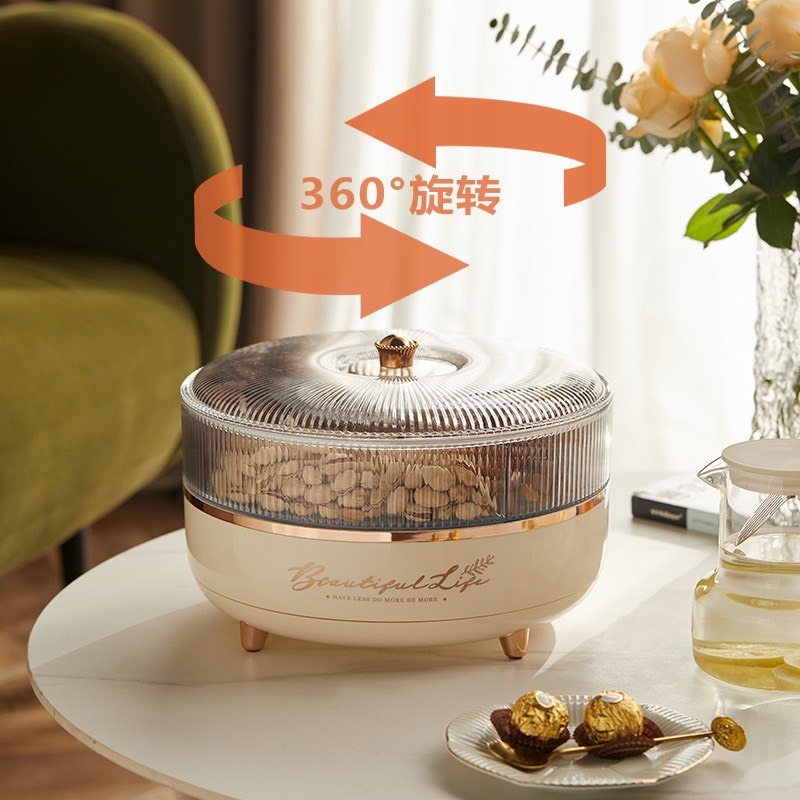 KHAY ĐỰNG BÁNH KẸO 2 TẦNG XOAY 360 ĐỘ SANG TRỌNG HIỆN ĐẠI. ADUNG