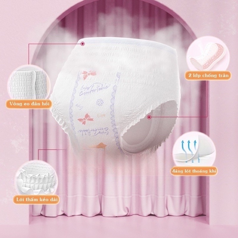 Băng vệ sinh dạng quần Tushie Treats túi 20 cái  - Dùng 1 lần, mềm mại, thấm hút, thoải mái và tiện lợi