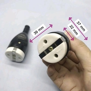 EAK - Phích cắm trở nồi hấp y tế tròn sứ 10A 220V - Phích này dùng được cho trở hấp y tế shop đang bán