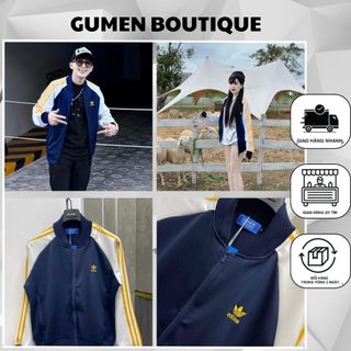 Áo khoác nam nữ adidas thêu logo cực xịn - áo khoác nam nữ thích hợp mặc đôi